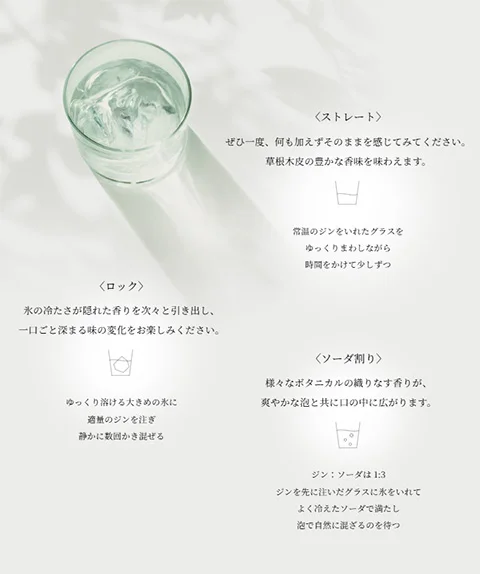 KUBOTA GIN 楽しみ方